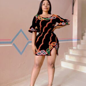 African Goddess Mini Dress
